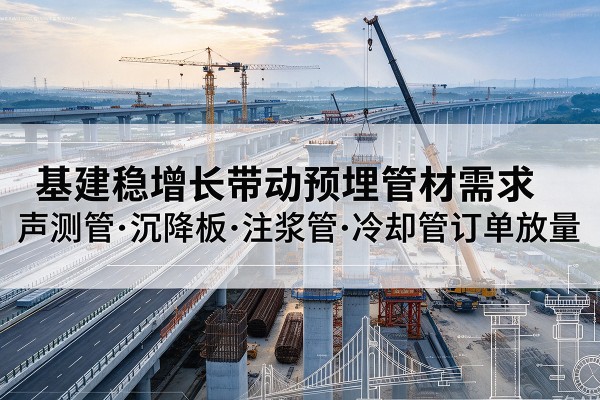 吉阳基建稳增长带动预埋监测管材需求，声测管、沉降板、注浆管订单持续放量