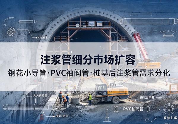 吉阳注浆管细分市场扩容，隧道钢花小导管、PVC 袖阀管、桩基后注浆管需求分化